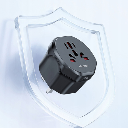 MCDODO UNIWERSALNY ADAPTER PODRÓŻNY PRZEJŚCIÓWKA UK DO EU US UK AU CN 2500W