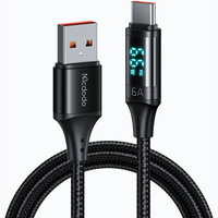 Mcdodo Telefonkabel, DIGITAL PRO USB-C 5A 66W 1,2m Schwarz