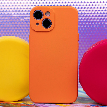 Nakładka Silicon do Xiaomi Redmi 13c 5G pomarańczowa