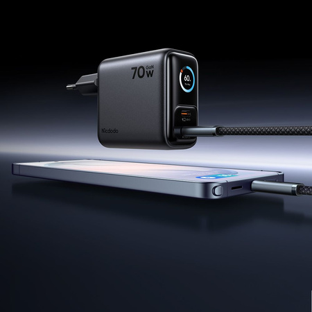 MCDODO SZYBKA ŁADOWARKA SIECIOWA ZASILACZ KOSTKA 3X USB-C USB-A GAN 70W