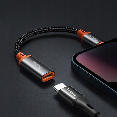 MCDODO PRZEJŚCIÓWKA ADAPTER LIGHTNING USB-C OTG 2A DO IPHONE X 11 12 13 14
