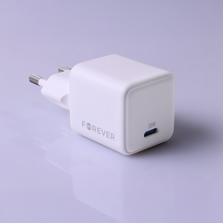 Forever ładowarka sieciowa GaN PD TC-08-20C 1x USB-C 20W biała