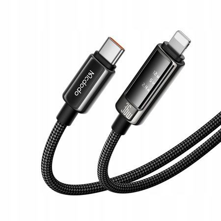 MCDODO KABEL USB-C LIGHTNING SZYBKIE ŁADOWANIE DO APPLE IPHONE 36W 1M OLED