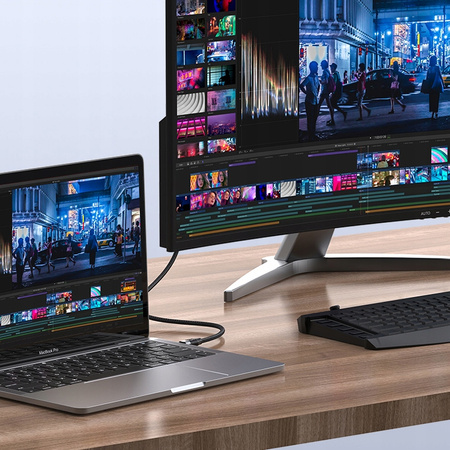 Cablu USB-C MCDODO cu încãrcare rapidã pentru MacBook, USB TIP C, 10 GBPS, 100 W, 4K, 1 m