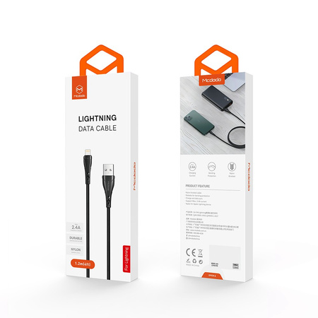 Cablu USB Mcdodo Car Play ?i Android Auto pentru iPhone 20 cm, negru