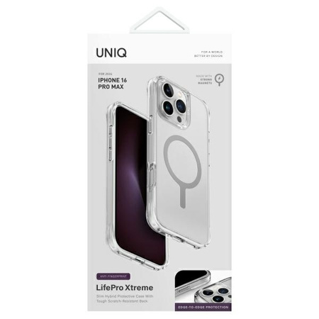 UNIQ ETUI LIFEPRO XTREME DO IPHONE 16 PRO MAX 6.9 PRZEZROCZYSTE MAGNETYCZNE