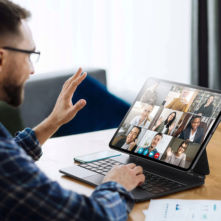 MCDODO ETUI KLAWIATURA PODŚWIETLANA APPLE IPAD PRO 12.9 IPAD AIR 13 CZARNY