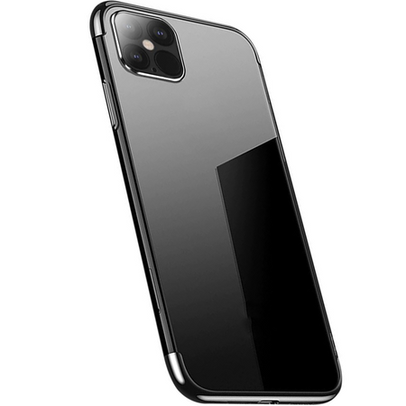 HURTEL ŻELOWY POKROWIEC CLEAR COLOR DO IPHONE 13 PRO Z METALICZNĄ RAMKĄ