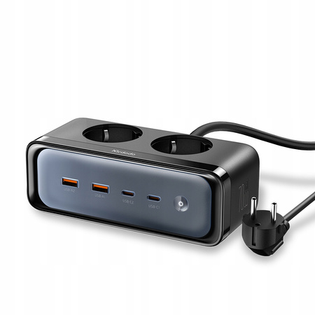 MCDODO ŁADOWARKA SIECIOWA LISTWA ZASILAJĄCA GAN 2xUSB 2xUSB-C 2xAC 70W