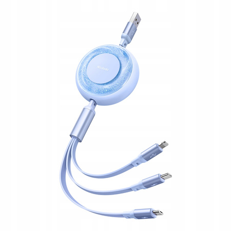 MCDODO KABEL ZWIJANY MICRO LIGHTNING USB-C 3W1 66W