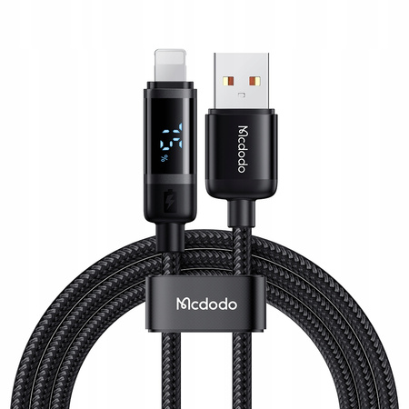 Cablu încãrcãtor USB Lightning MCDODO cu încãrcare rapidã pentru iPhone 1M LED