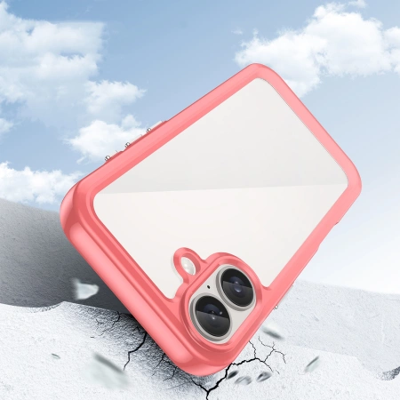 HURTEL ETUI OUTER SPACE CASE DO IPHONE 16 Z ŻELOWĄ RAMKĄ ODŚWIETLNE OCHRONA