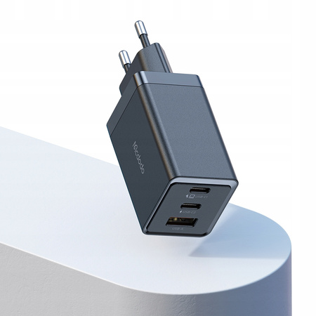 MCDODO SCHNELL-WANDLADEGERÄT NETZTEIL 3X USB-C PD USB GAN 67W 1M KABEL
