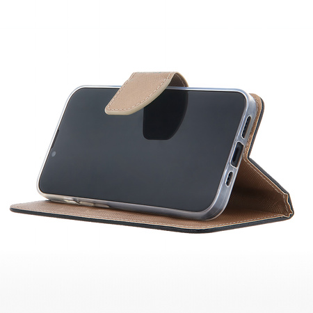 Etui Smart Fancy do iPhone 16 Pro 6,3" czarno-złote
