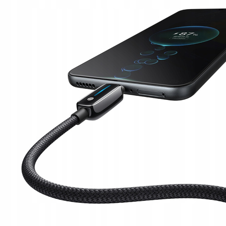 MCDODO ŁADOWARKA KABEL USB-A USB-C SZYBKIE ŁADOWANIE DO IPHONE TYP C 1M LED