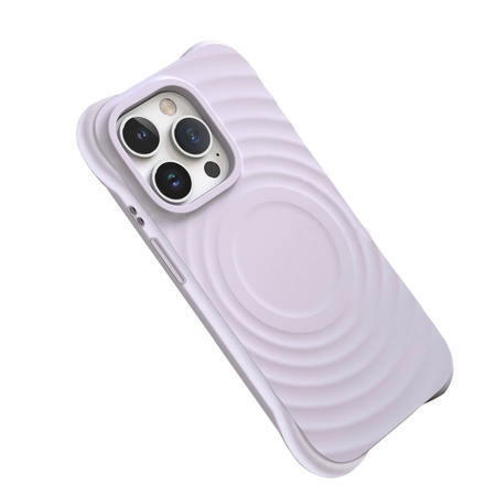 Nakładka Circle Mag do iPhone 15 Pro 6,1" jasnofioletowa