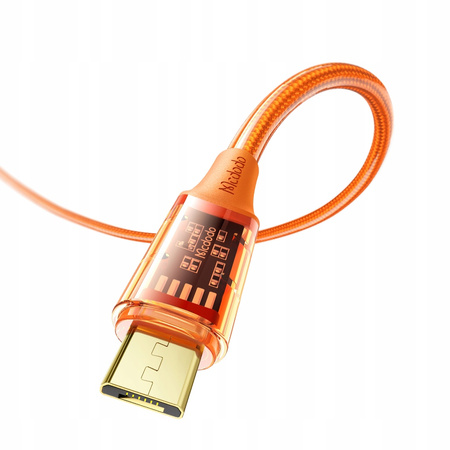 Robustes Schnellladekabel für Mobiltelefone, Micro-USB, QC 4.0, 3 A, 1,2 m, orange, Mcdodo