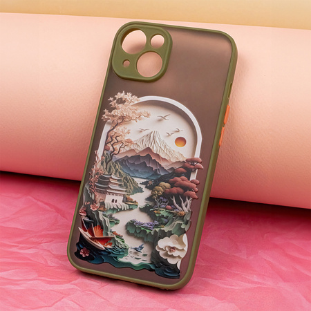 Nakładka Ultra Trendy do iPhone 14 6,1" Travel zielona