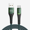 Cablu de telefon, încãrcare rapidã, USB-C, 1M, QC 4.0, LED, verde, Mcdodo