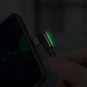 MCDODO KABEL KĄTOWY 90° MICRO USB SZYBKIE ŁADOWANIE DWUSTRONNY QC 3 LED 2M