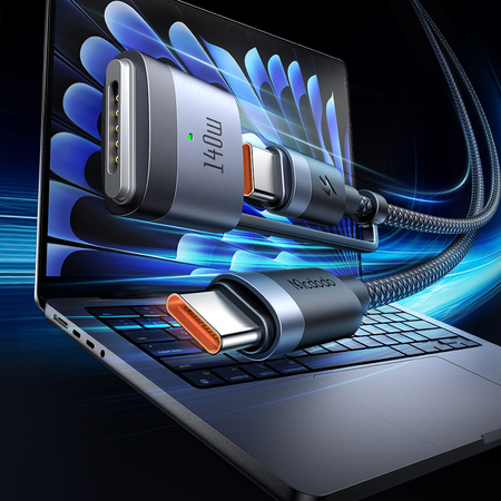 MCDODO CHARGING ADAPTER CABLE MACBOOK AIR PRO USB-C MAGSAFE 3 140W 2M