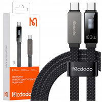 MCDODO USB-C-Kabel zum Schnellladen für Samsung und Apple USB Typ C, 100 W, 1 m, LED