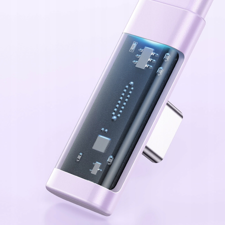 MCDODO KABEL USB-C KĄTOWY SZYBKIE ŁADOWANIE USB TYP C 3A 65W FIOLETOWY 1M
