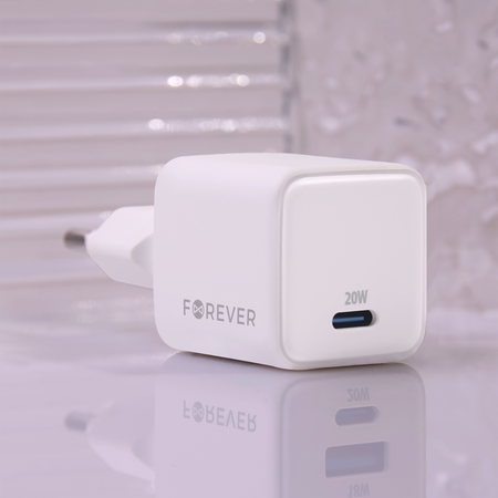 Forever ładowarka sieciowa GaN PD TC-08-20C 1x USB-C 20W biała