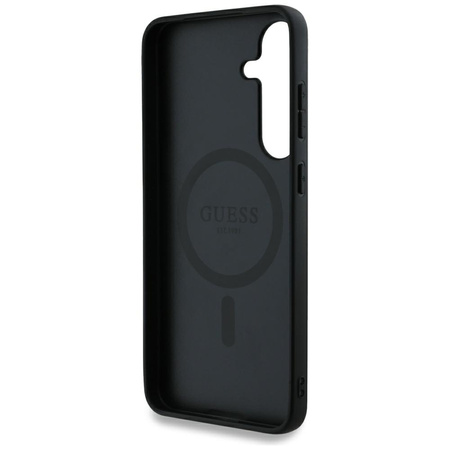 GUESS ETUI 4G ROUND PATCH CLASSIC LOGO DO SAMSUNG GALAXY S25 DO MAGSAFE