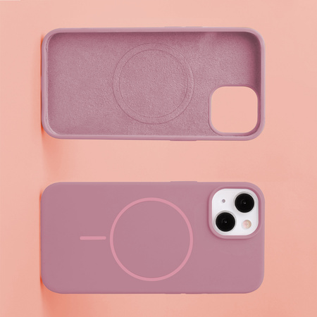Nakładka Silicone Thin Mag do iPhone 16 6,1" różany