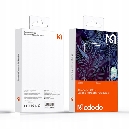 Husã MCDODO EZ PASTE din sticlã securizatã, rezistentã, pentru iPhone 15 Pro Max