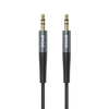 BWOO kabel AUX 3.5mm - 3.5mm Nylonowy + Aluminiowa obudowa BO-AUX064 czarny
