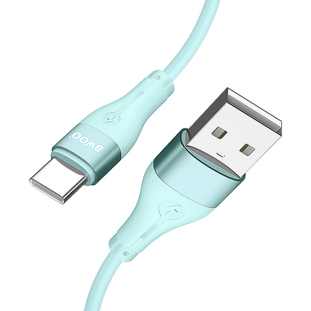 BWOO kabel USB - USB-C 1m 3A Minimalist Silicone zielony X280C