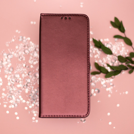 Etui Smart Magnetic do Xiaomi Redmi 14C 4G/ 14C 5G / Redmi A4 / POCO C75 burgundowe