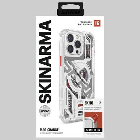 Skinarma etui Ekho iPhone 16 Pro Max 6.9 Magnetic Charging przezroczysty/clear