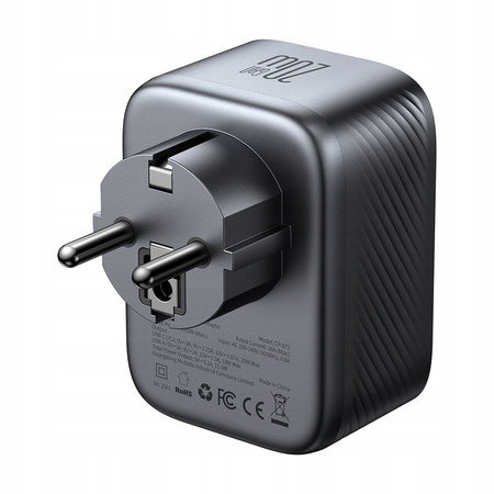 MCDODO PRZEJŚCIÓWKA ŁADOWARKA ADAPTER PODRÓŻNY WTYCZKA EU 2 USB-C 1 USB-A