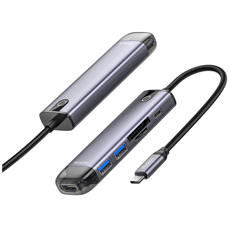 Hub laptop Mcdodo 6 în 1 USB-C HDMI 4K pentru Macbook