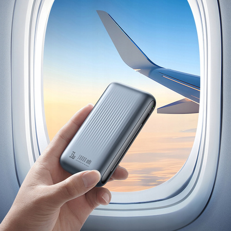 MCDODO POWERBANK Z WYŚWIETLACZEM 10000MAH 33W 2 X USB USB-C + KABEL USB-C CZARNY