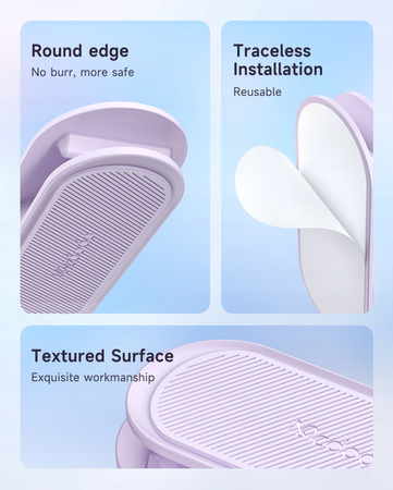 Organiser for cables, wires, for desk, holder, for glue, pink, McDodo