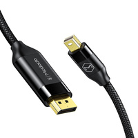 Kabel do monitora Mcdodo mini DP do DP 4K HDR czarny 2m