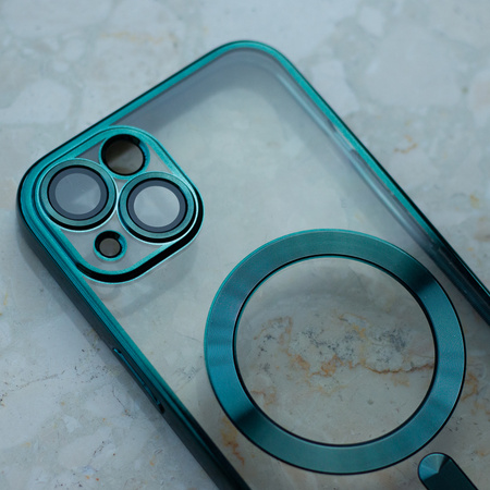 Nakładka Color Chrome Mag do iPhone 16e / 17e zielona