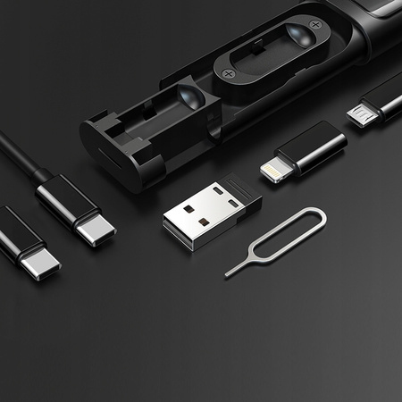 Set de adaptoare ?i cabluri de cãlãtorie, pentru telefon ?i computer, cu husã, 9 în 1, Mcdodo