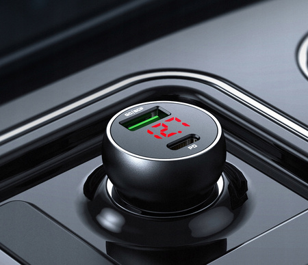 Încãrcãtor auto Mcdodo USB/USB-C PD 45W LCD