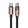 MCDODO KABEL USB-C SZYBKIE ŁADOWANIE USB TYP C 5A 100W 1M LED ZŁOTY