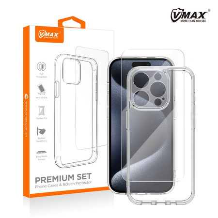 Vmax zestaw nakładka Mag + szkło 2,5D premium do iPhone 16 6,1"
