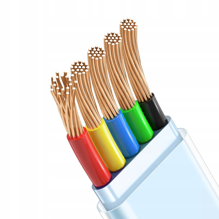 MCDODO KABEL KĄTOWY USB LIGHTNING PŁASKI 36W DO IPHONE 13 14 NIEBIESKI 1M