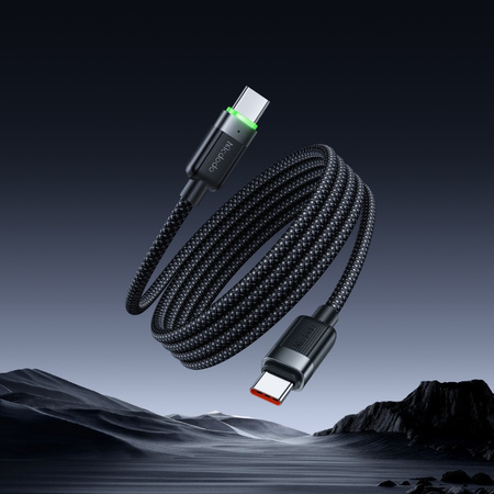 MCDODO USB-C FAST CHARGING CABLE FOR SAMSUNG APPLE USB TYPE C 60W 1M LED
