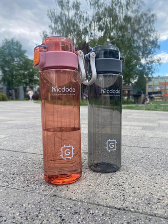 Mcdodo Sportflasche, Wasserflasche, BPA-frei, 1 l, Rot