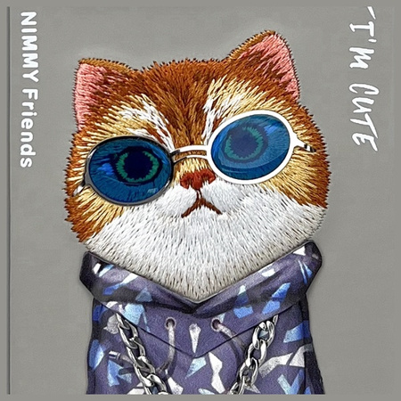 NIMMY ETUI CASE POKROWIEC DO IPHONE 16 PRO 6.3 SZARY OCHRONA GLASS COOL CAT