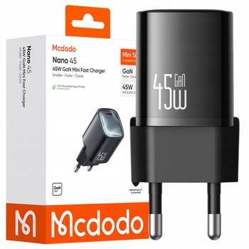MCDODO SZYBKA ŁADOWARKA SIECIOWA DO TELEFONU KOSTKA DO ŁADOWARKI USB-C 45W